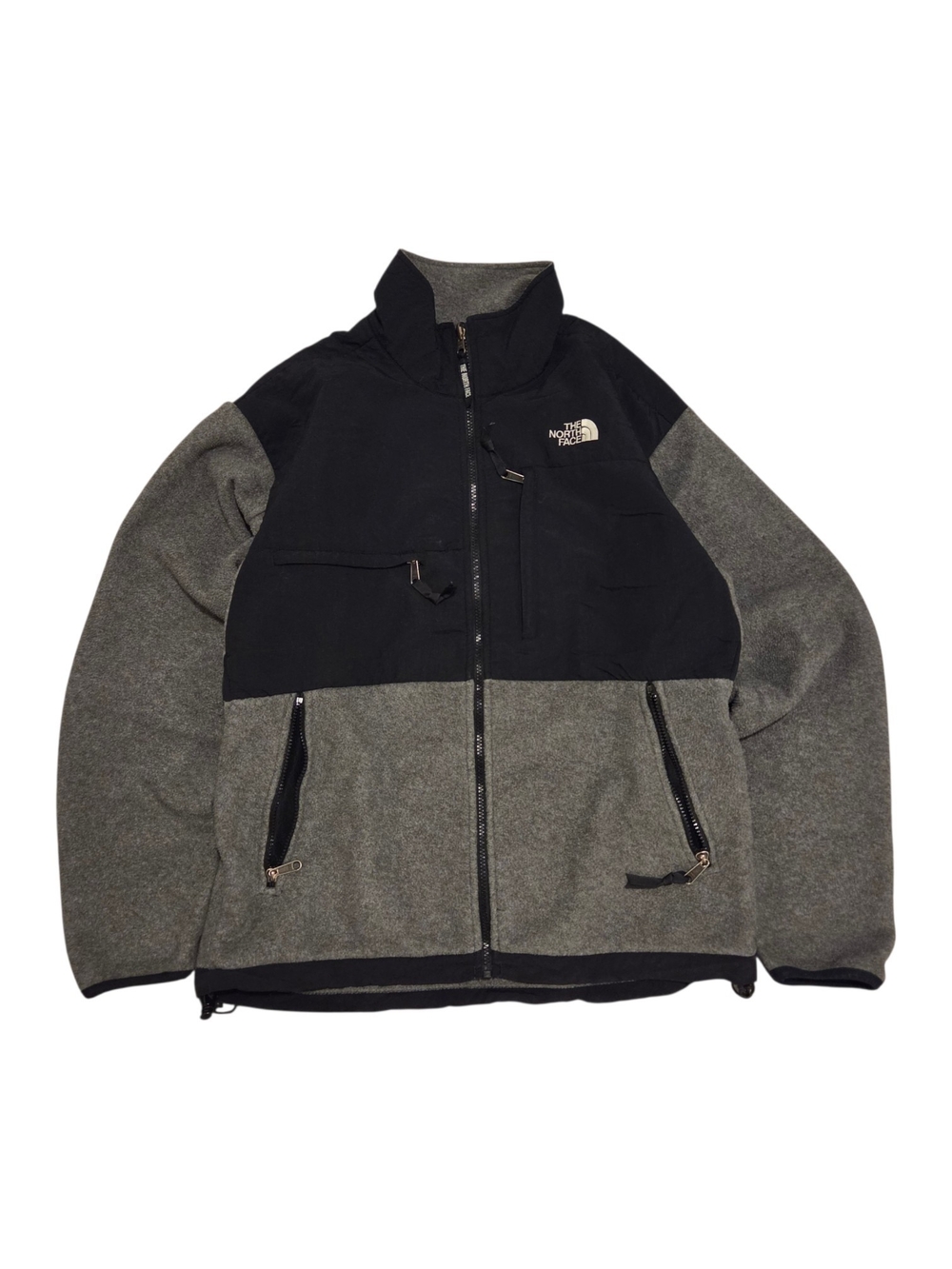 The North Face Men's Two-Tone Gray & Black Denali Fleece Jacket
